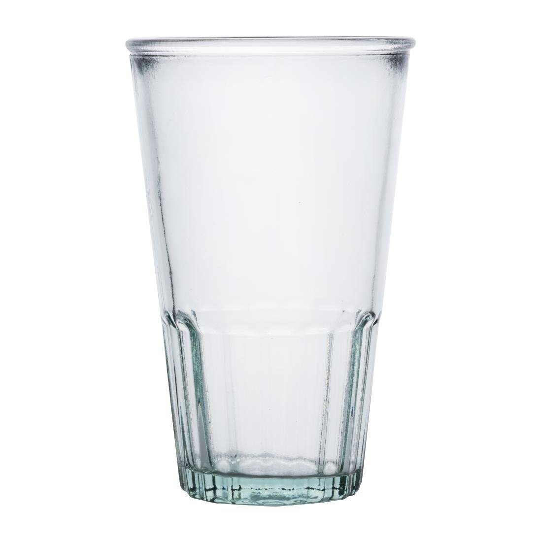 Olympia Recyclingglas gerillte Hi-Ball-Becher 500ml (6 Stück)