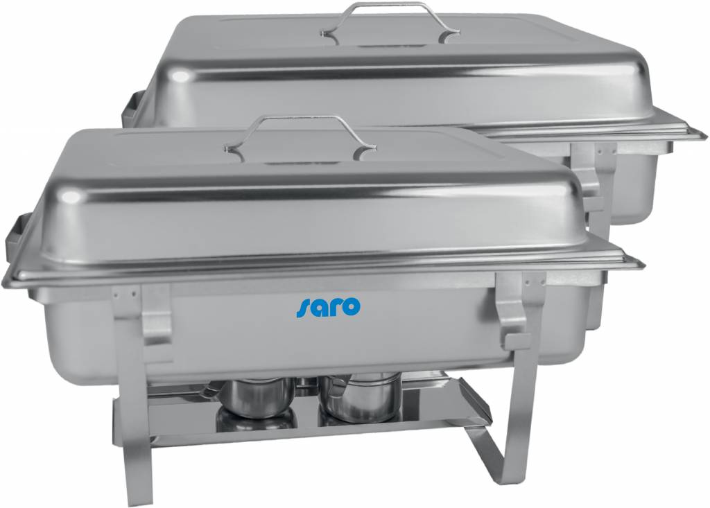 Chafing Dish Twin Pack | Contient: 1x GN 1/1, 1x GN 1/2 et 2x GN 1/4