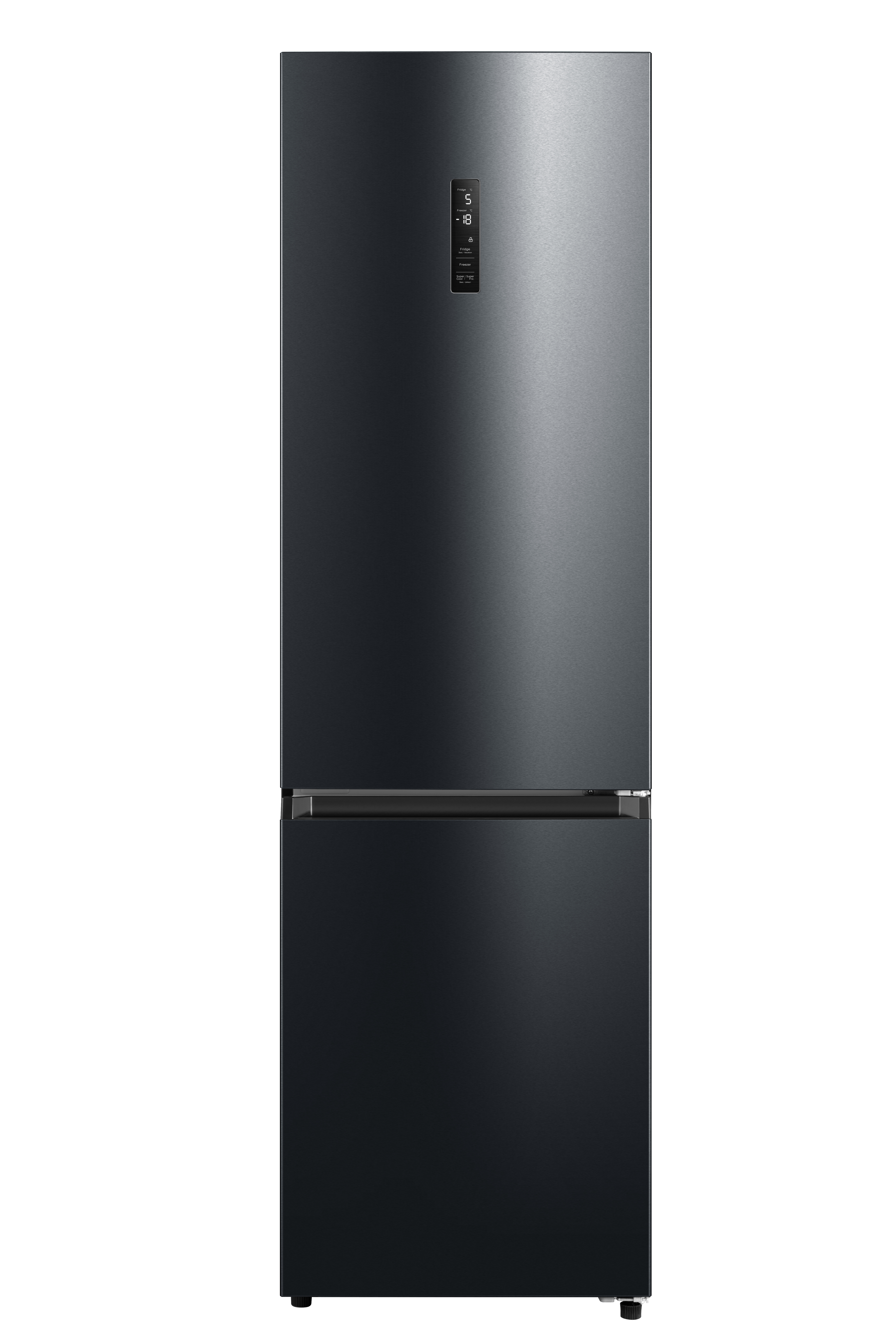 Kühl-/Gefrierkombination - Dunkler Edelstahl - 256 + 122L - Frilec