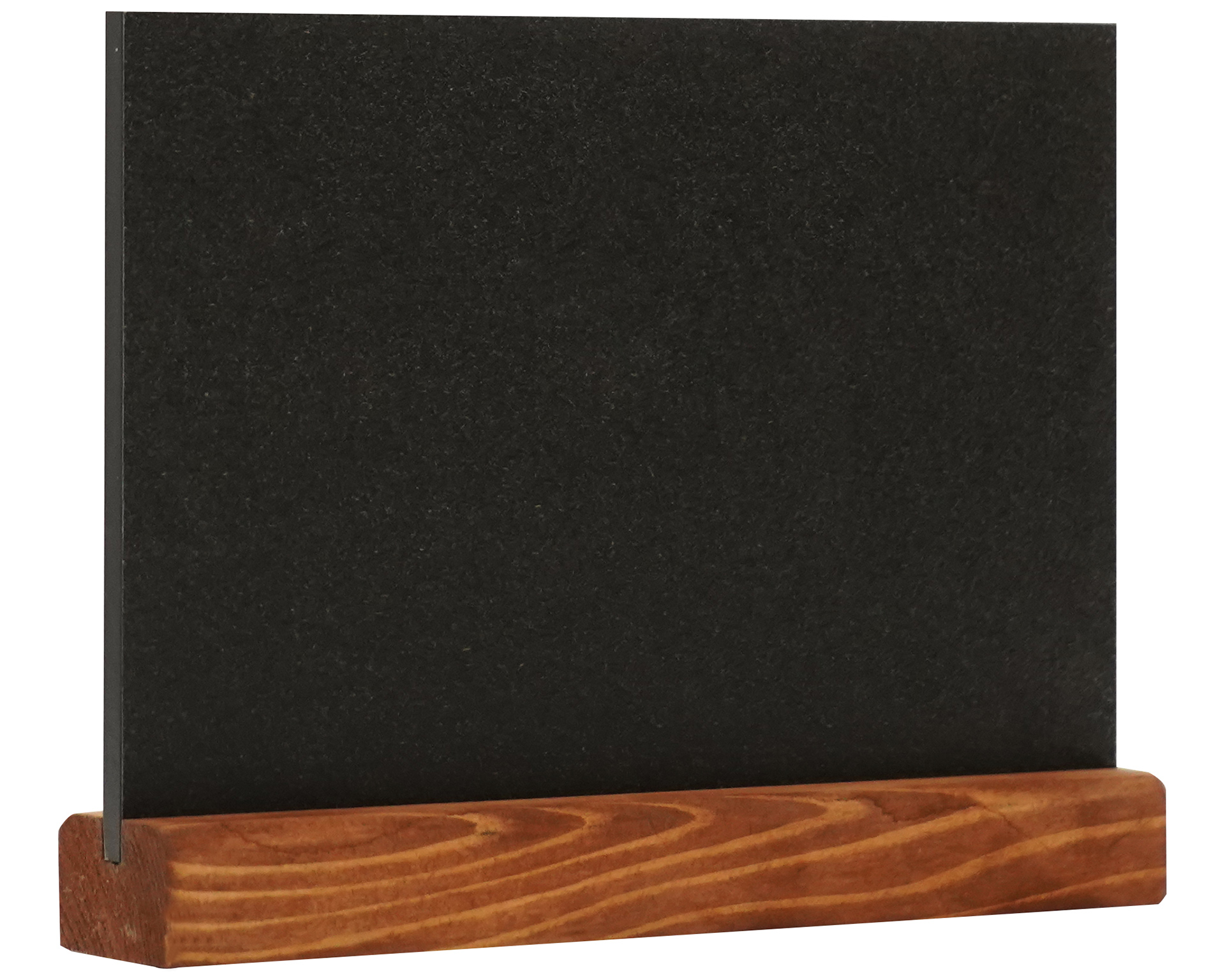 Tableau noir A5 format paysage - socle bois de pin