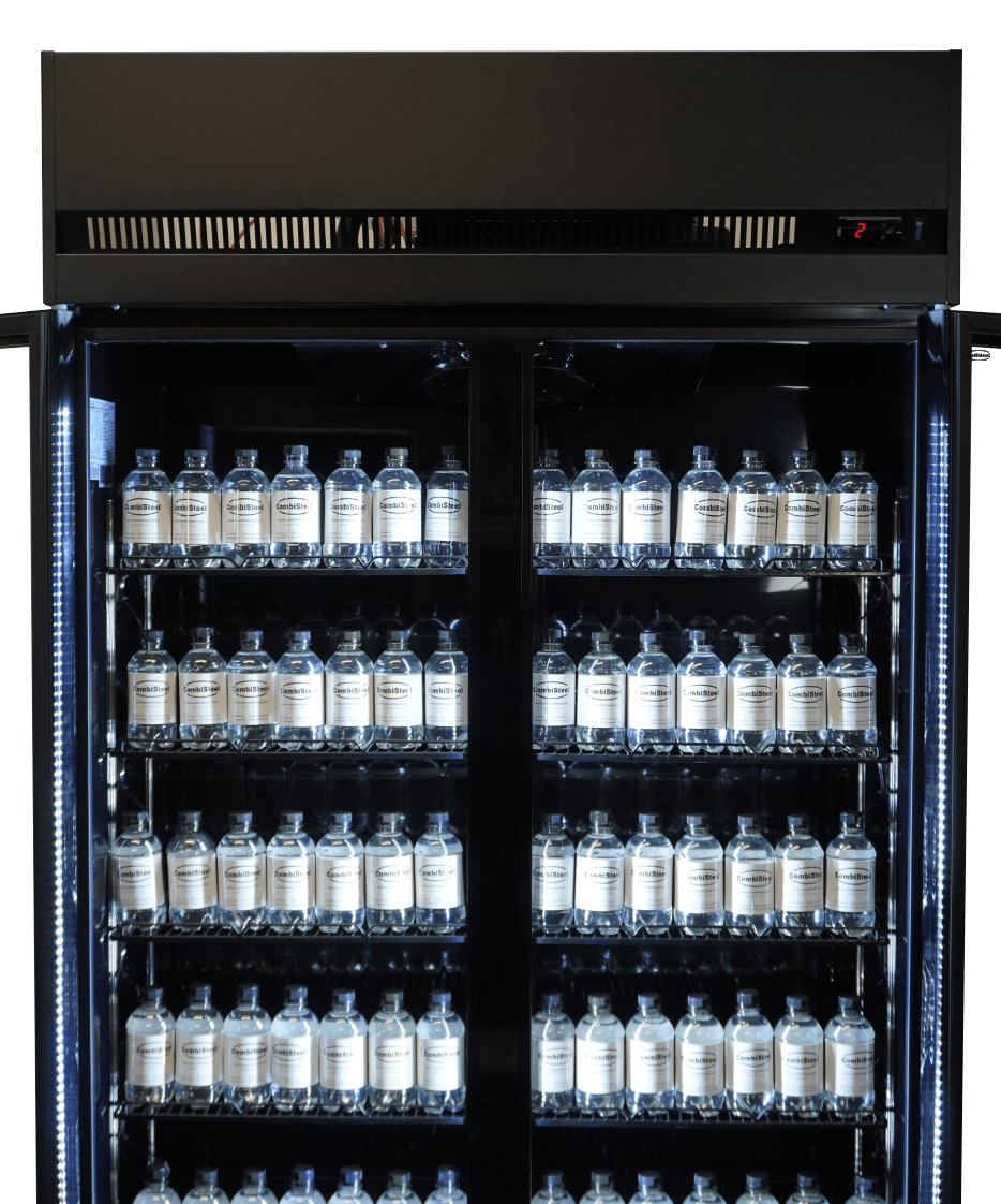 Koelkast 2 Glasdeuren Zwart Irm-770R Bl Koelkast 2 Glasdeuren Zwart Irm-770R Bl