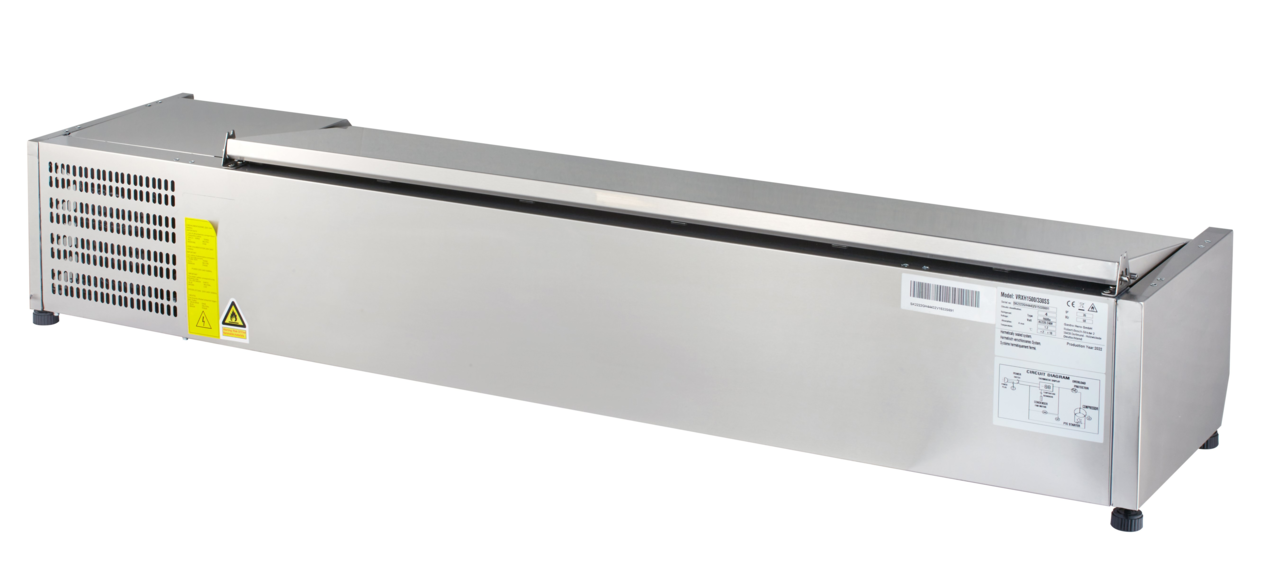 Vitrine réfrigérée de comptoir ECO 6 x GN 1/4 en inox