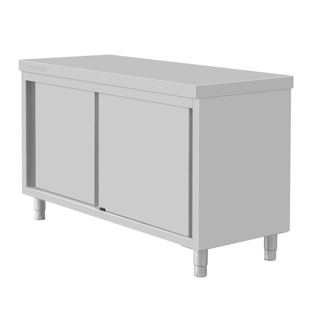 Armoire sur pieds en acier inoxydable Vogue 900x1500x600mm