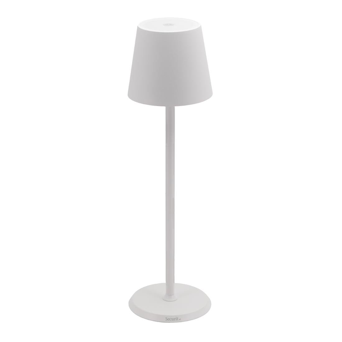 Lampe de table LED blanche à intensité variable Securit Feline avec câble de chargement magnétique