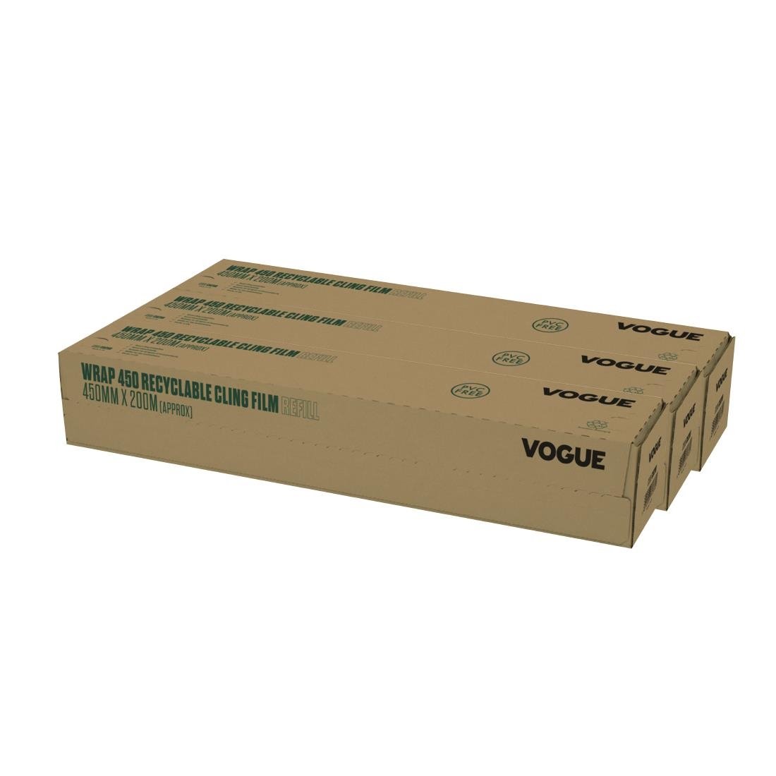 Vogue Wrap450 Eco Frischhaltefolie Nachfüllpackung (3 Stück)