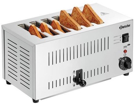 RVS Toaster | 6 Sleuven | 2,5kW | 405x265x220(h)mm