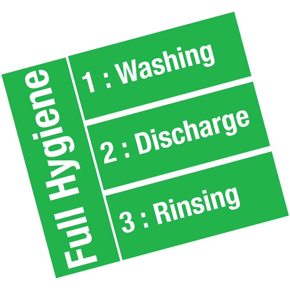 Vaat- & pottenwasser, mand 600x500 mm + Waterverzachter in continu "Full Hygiene"