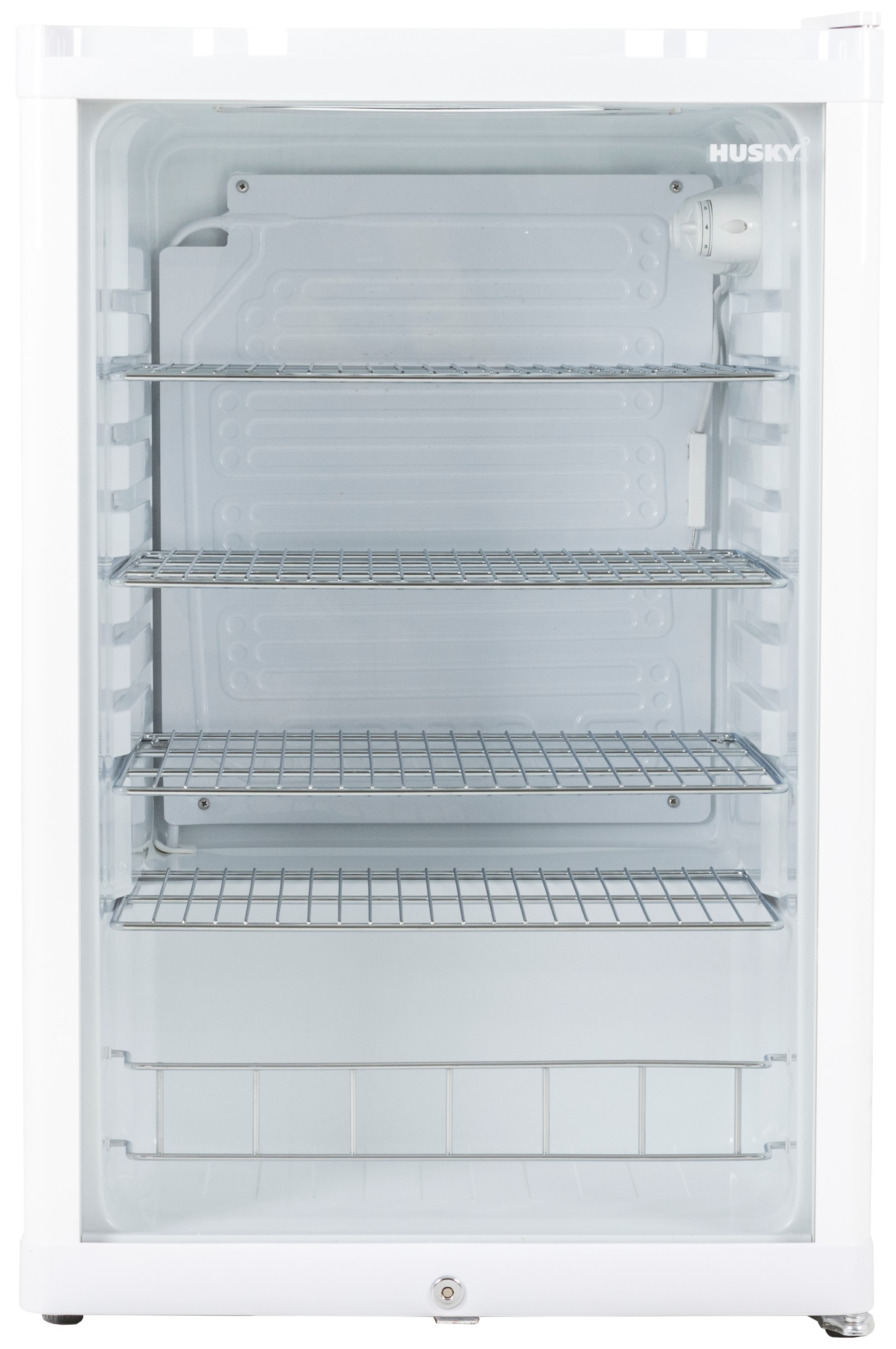 Kühlschrank mit Glastür - Weiß - 130L - Husky