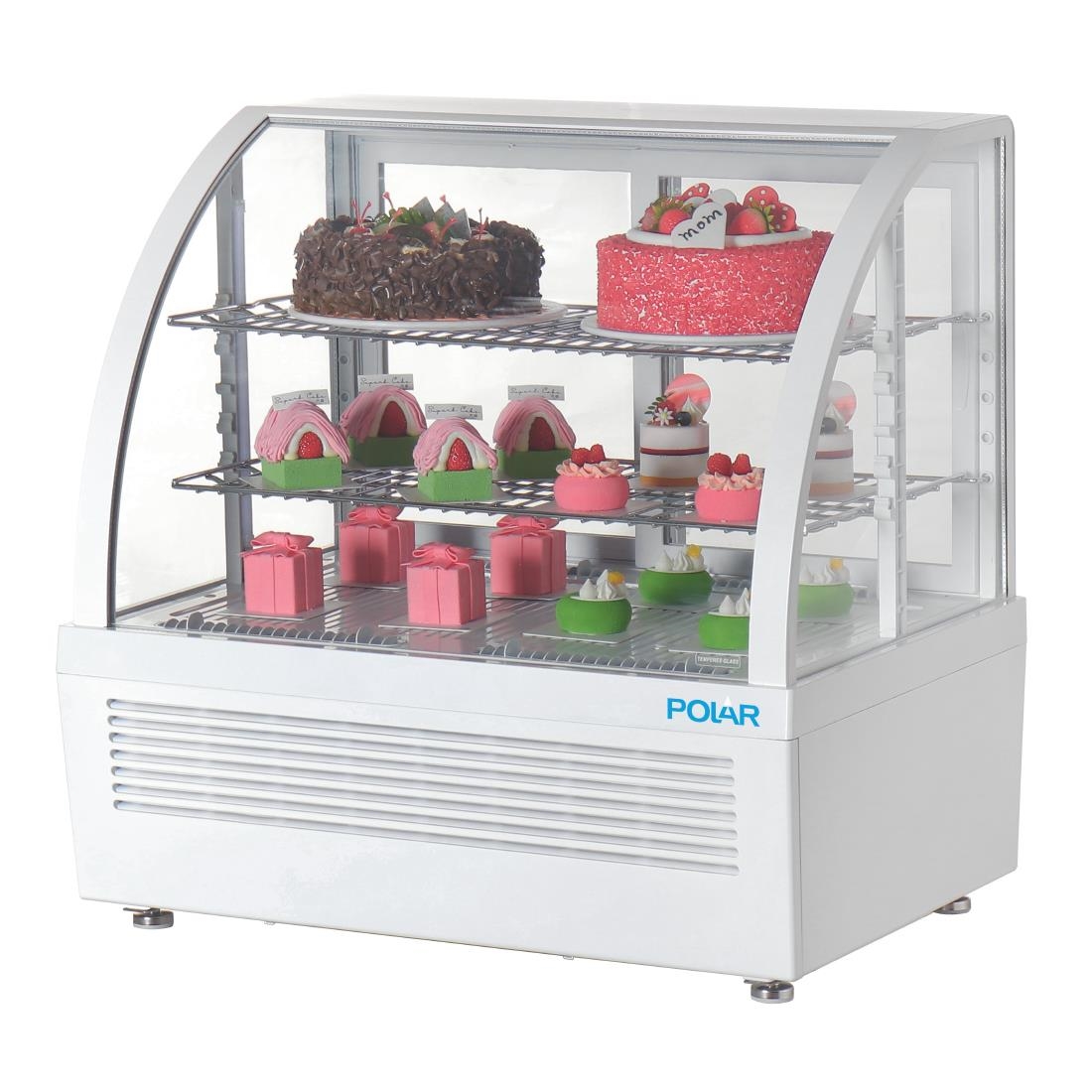 Polar C-Serie Theken-Display-Kühlschrank Weiß 100Ltr