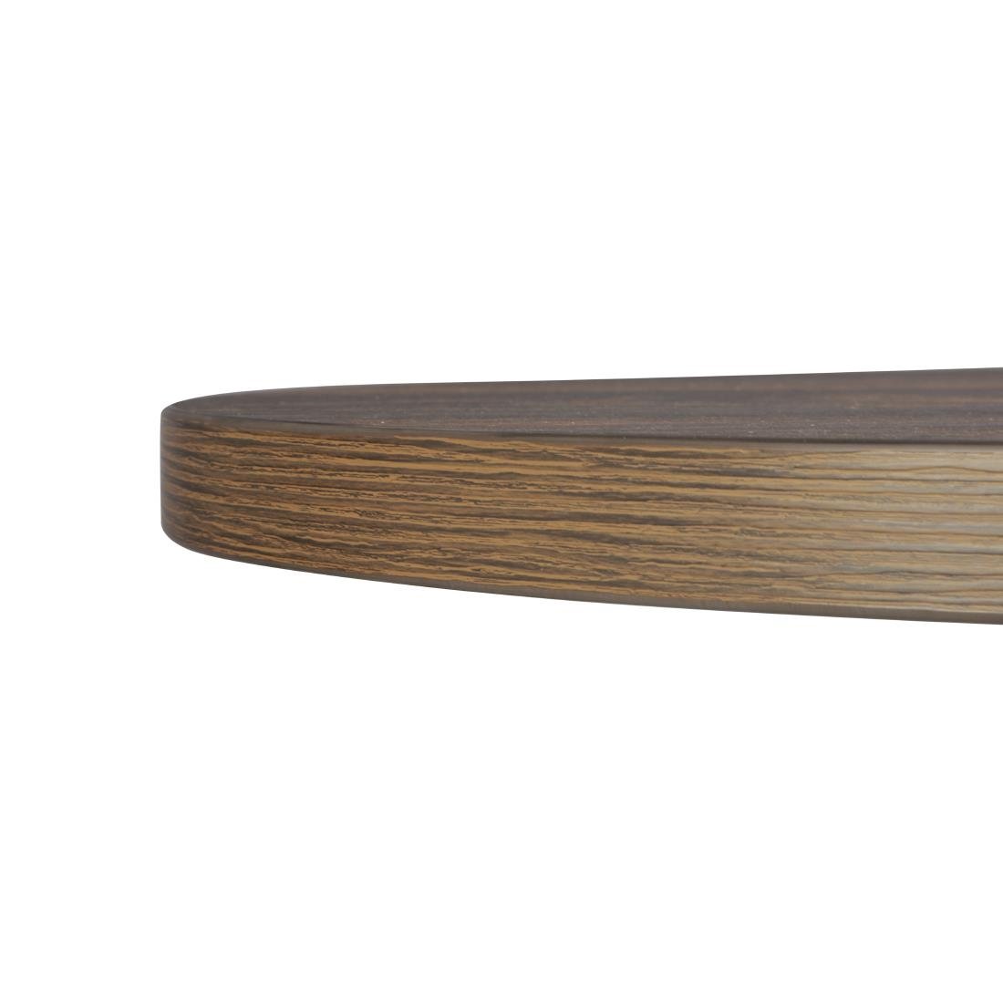 Bolero complete tafel rond donker hout effect 600mm