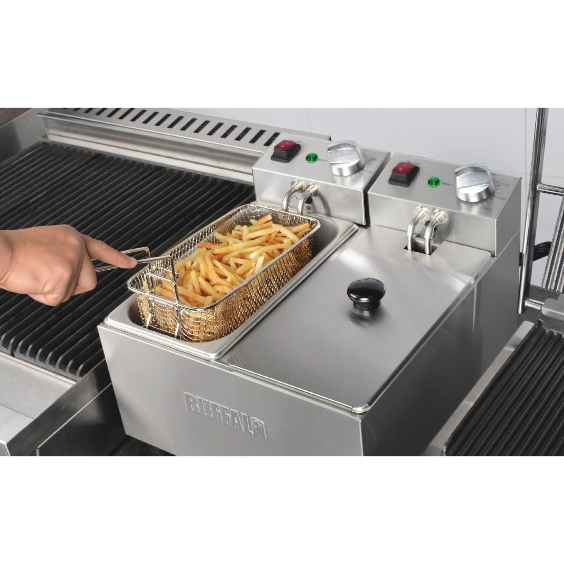 Friteuse Double 2x3Litres | 2x2kW | 360x410x (H) 295mm