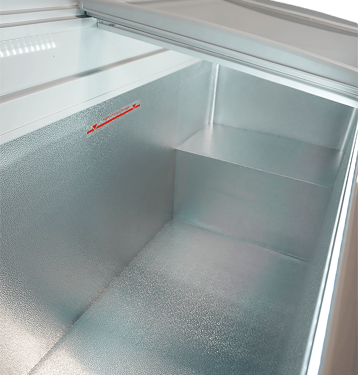 Tiefkühltruhe Glasdeckel Lotte-456