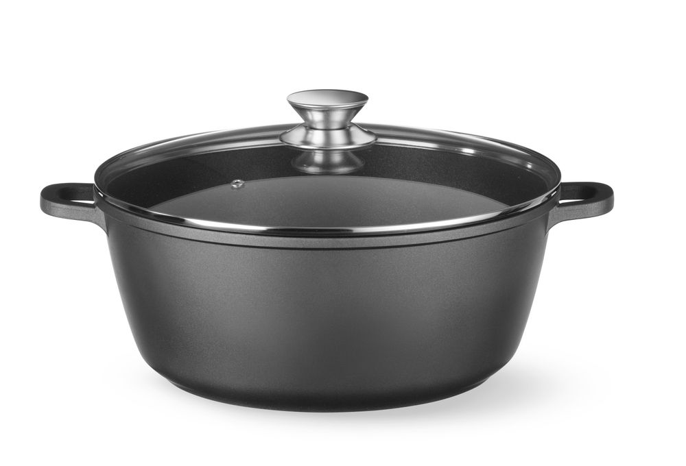 Braadpan met antiaanbaklaag - 7,5L - Zwart - 387x310x(H)130mm