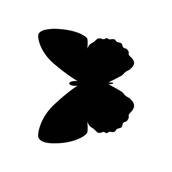 Silhouette Wand Kreidetafel Schmetterling | Inkl. Kreidestift