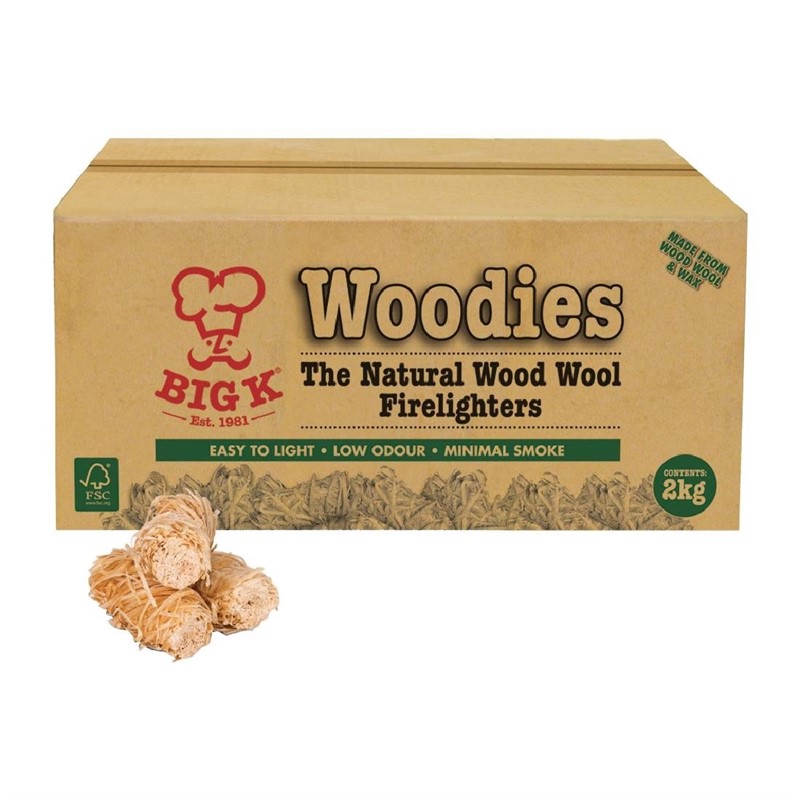 Big K Woodies natuurlijk houtwol aanmaakkrullen FSC 2kg