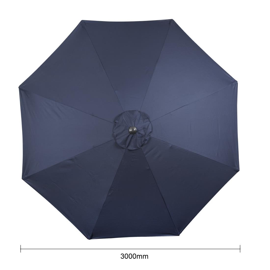 Parasol rond Bolero Seville 3m bleu marine