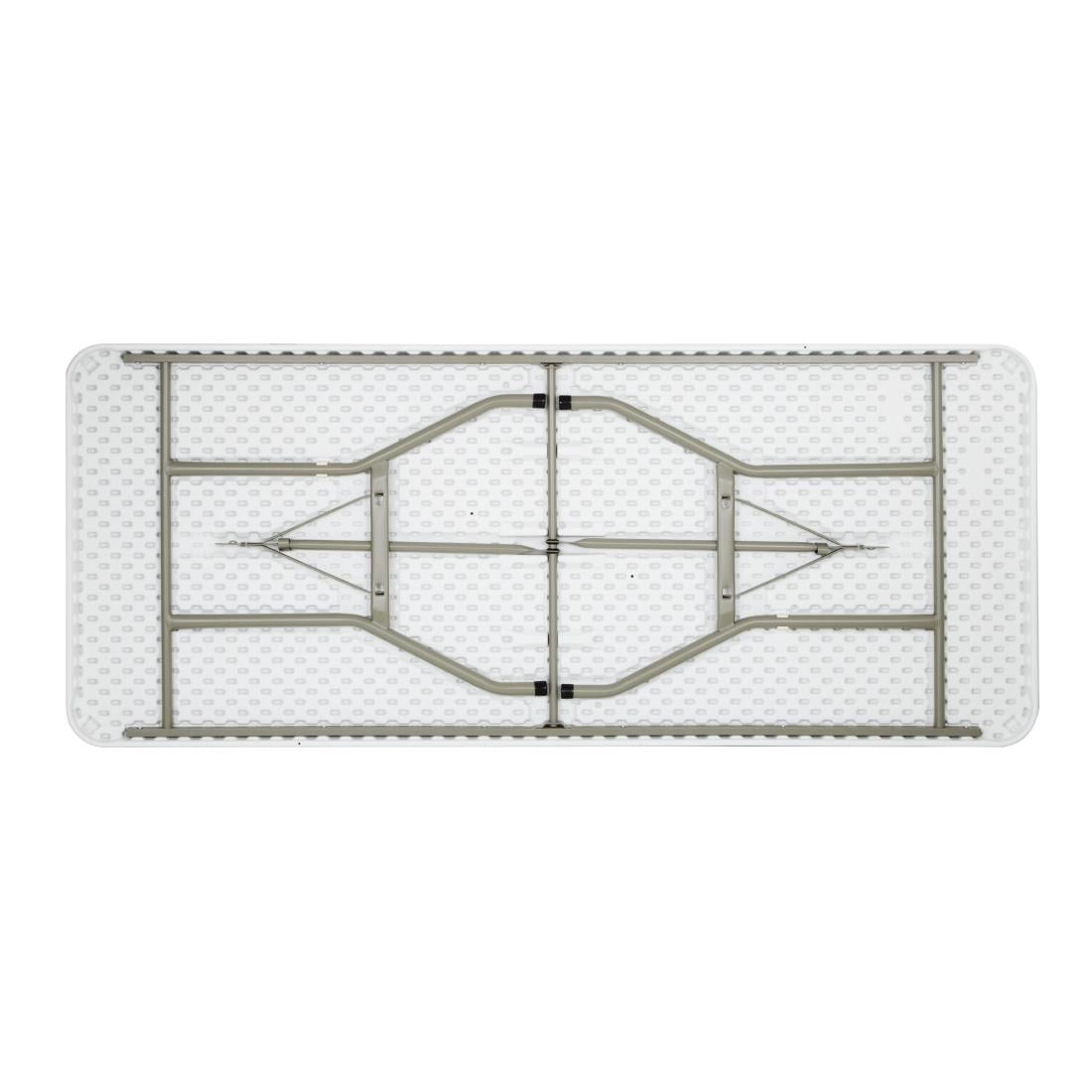 Bolero Rechteckiger Klappbarer Tisch 6ft Weiß