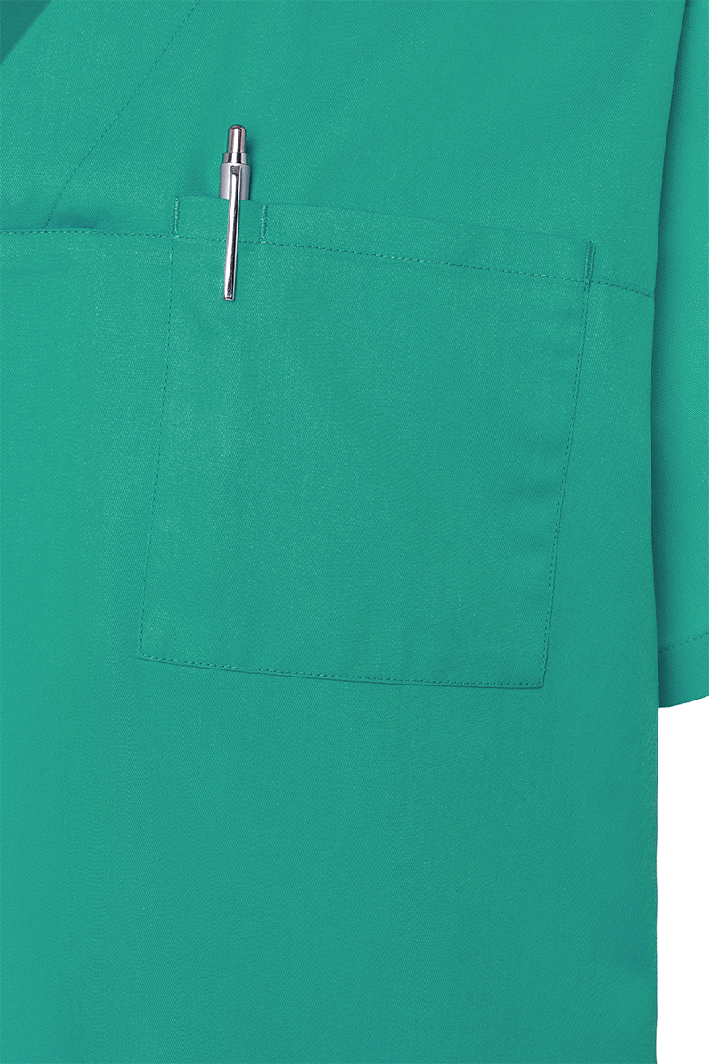 Tunique homme à enfiler à manches courtes Essential, en matériau durable - Vert Émeraude - L