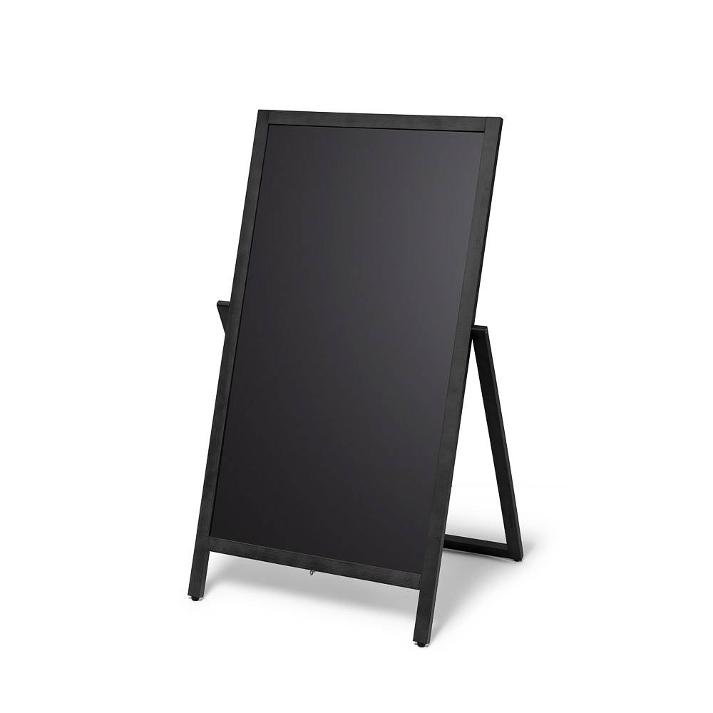 Houten A-bord Flip 55 x 105 cm Zwart
