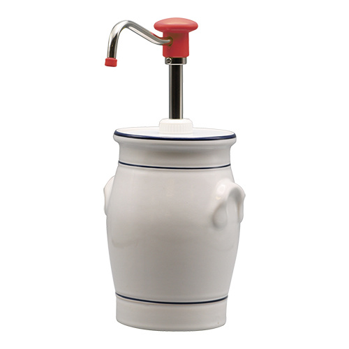 Sauzen Dispenser Keramische Pot | 2 Liter | Voor Ketchup | Ø150x(H)330mm