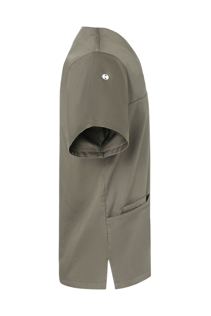 Kurzarm Herren-Schlupfkasack Essential, aus nachhaltigem Material - Salbei - L