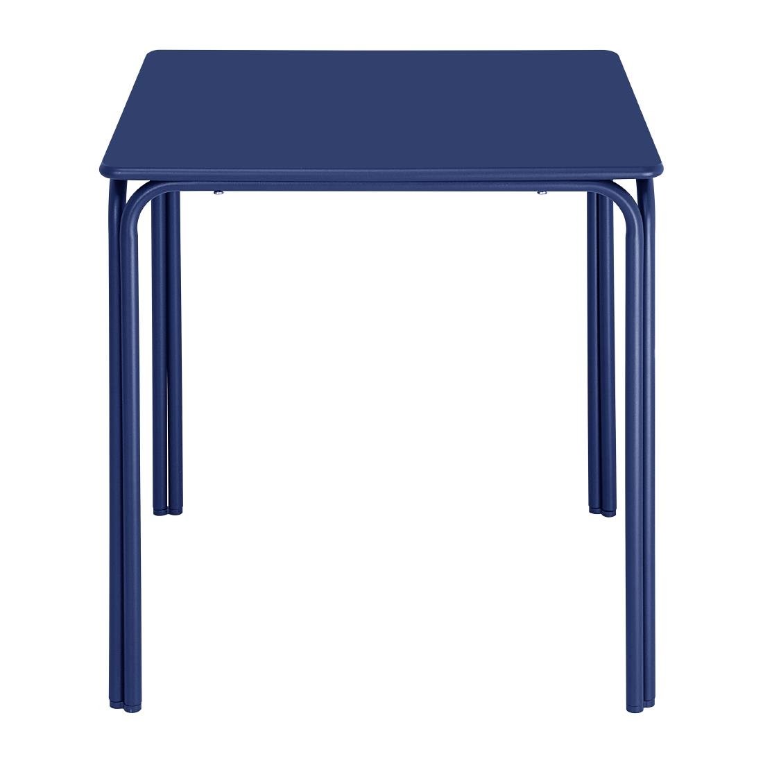 Bolero Adeline Stahl Quadratischer Tisch 700mm Dunkelblau