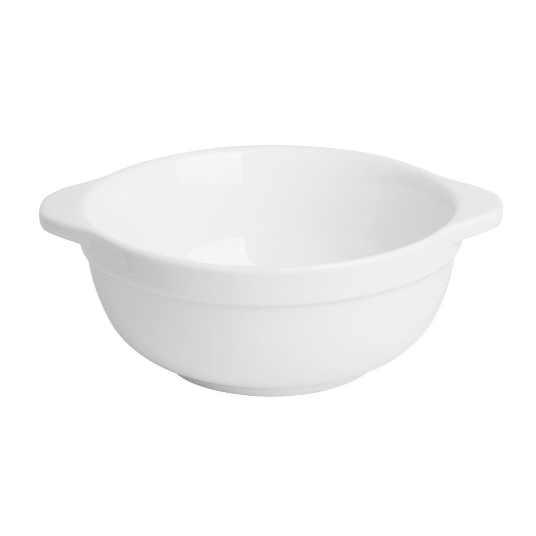 Olympia Whiteware Schüsseln mit Ohren 640ml (4 Stück)