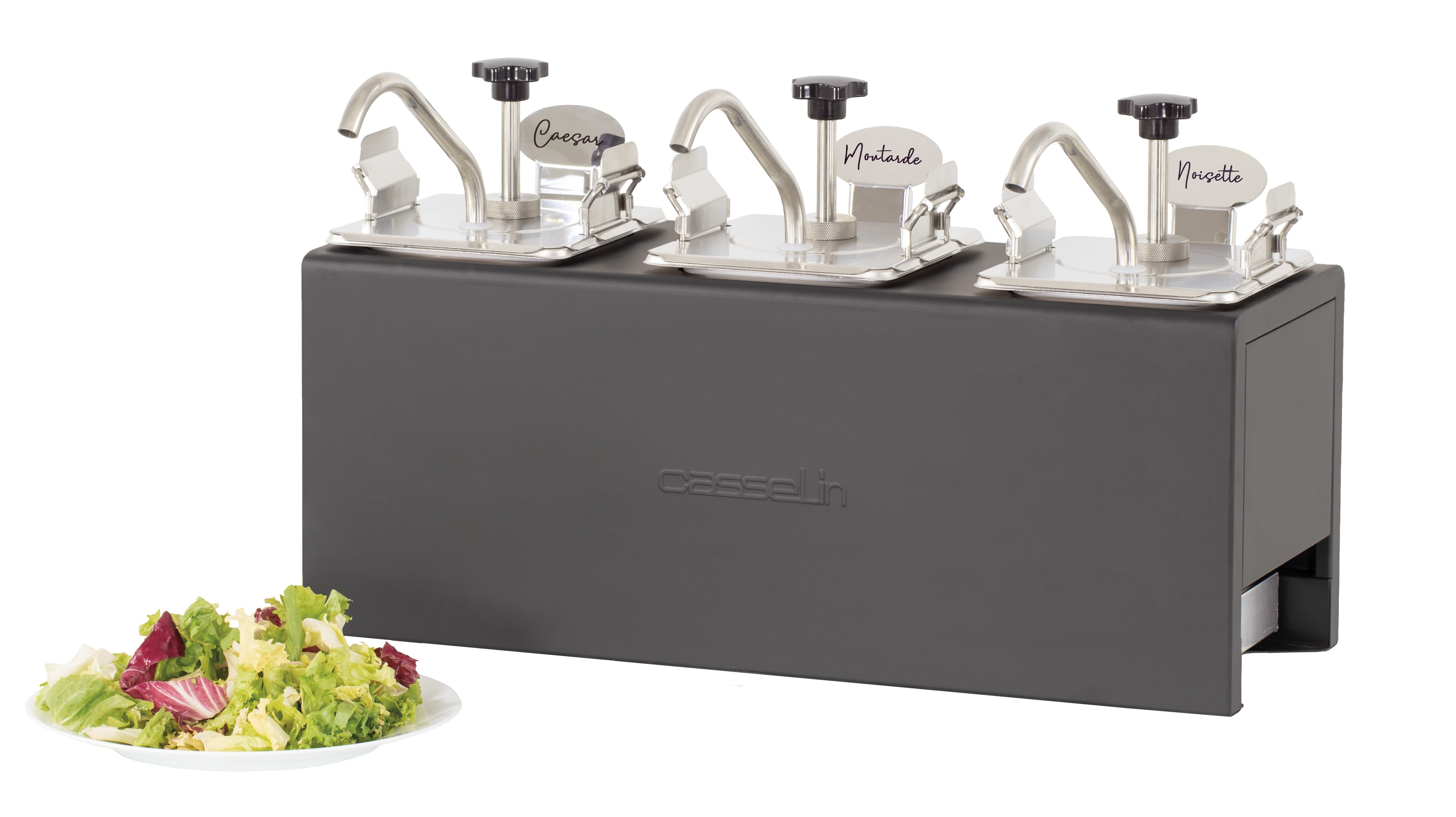 Distributeur de sauce 3x GN 1/6 - Plaque eutectique