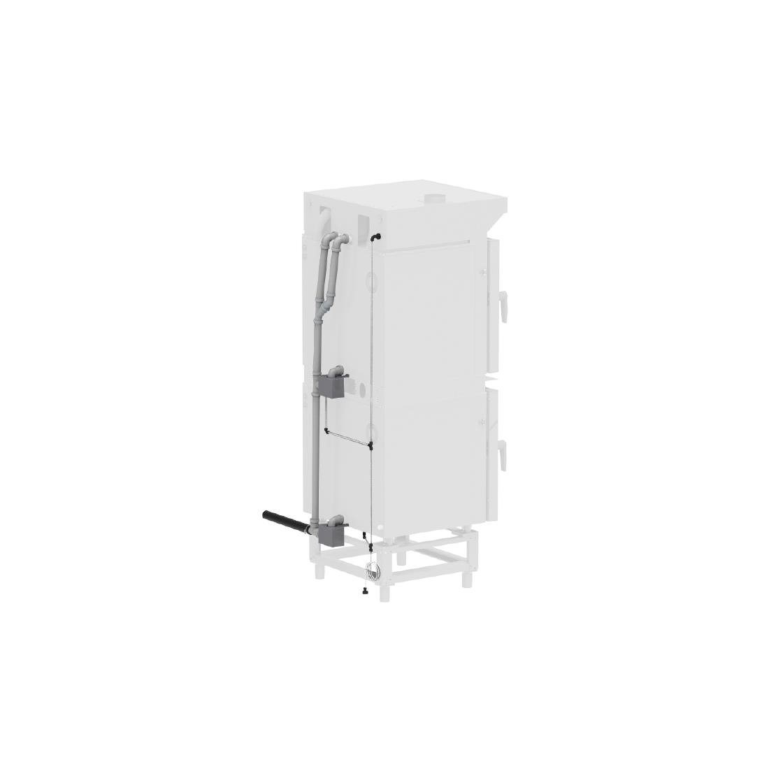 Four mixte compact à écran tactile Buffalo 6 x GN 1/1 avec kit d'installation 