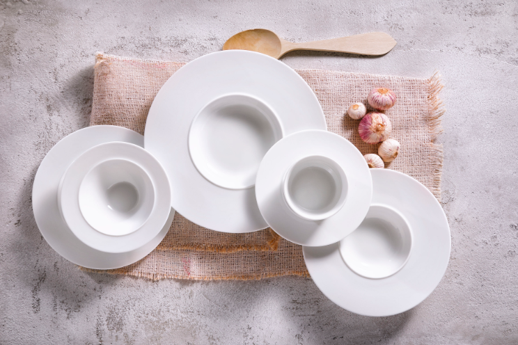 Pastabord White Delight 24 cm Wit Porselein