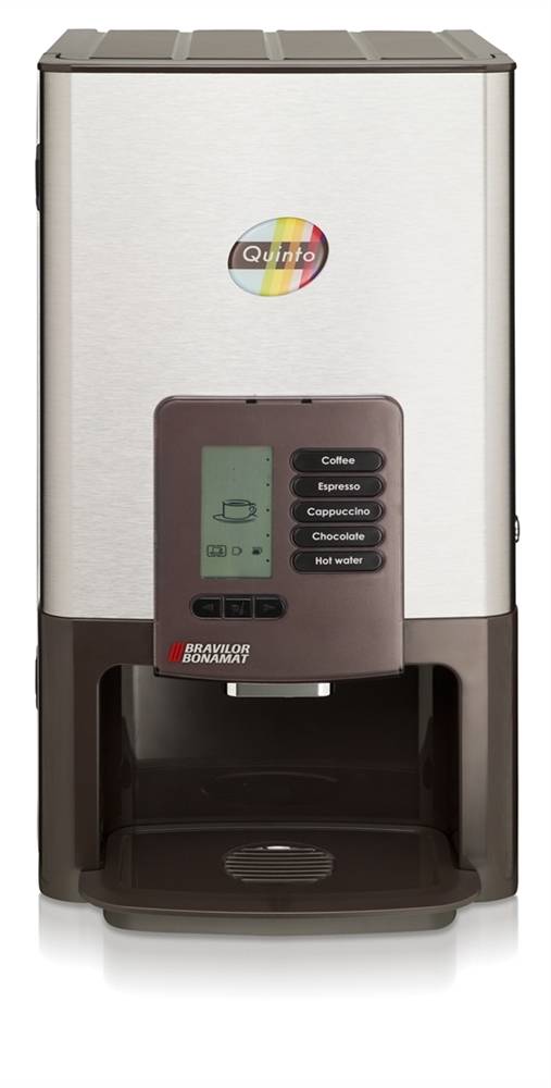 Kaffeevollautomat Quinto | 4 Heißgetränkeprodukten | 3 Produktbehälter | 310x426x570 mm