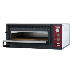 Elektro-Pizzaofen Einzel | 4 Pizzen | Ø330mm | 980x930x(h)420mm 
