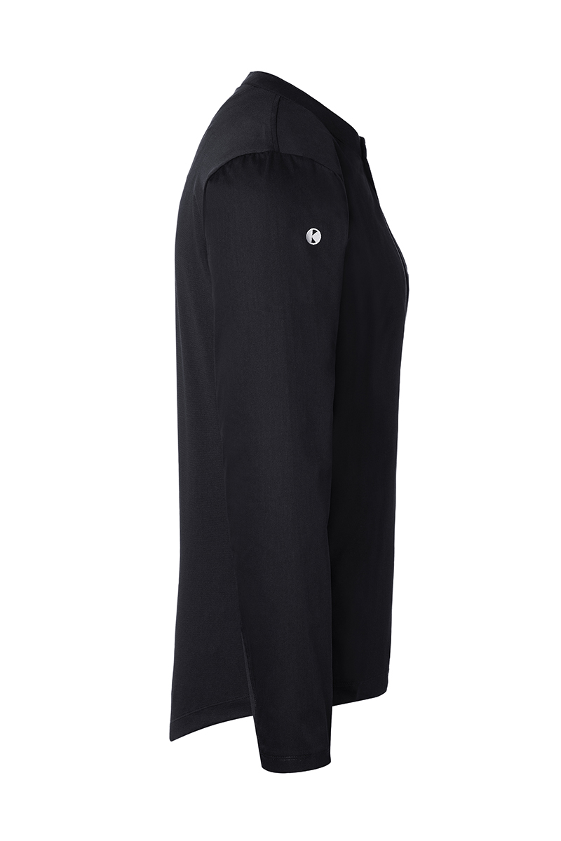Dameswerkshirt Met Lange Mouwen - Zwart - Xs