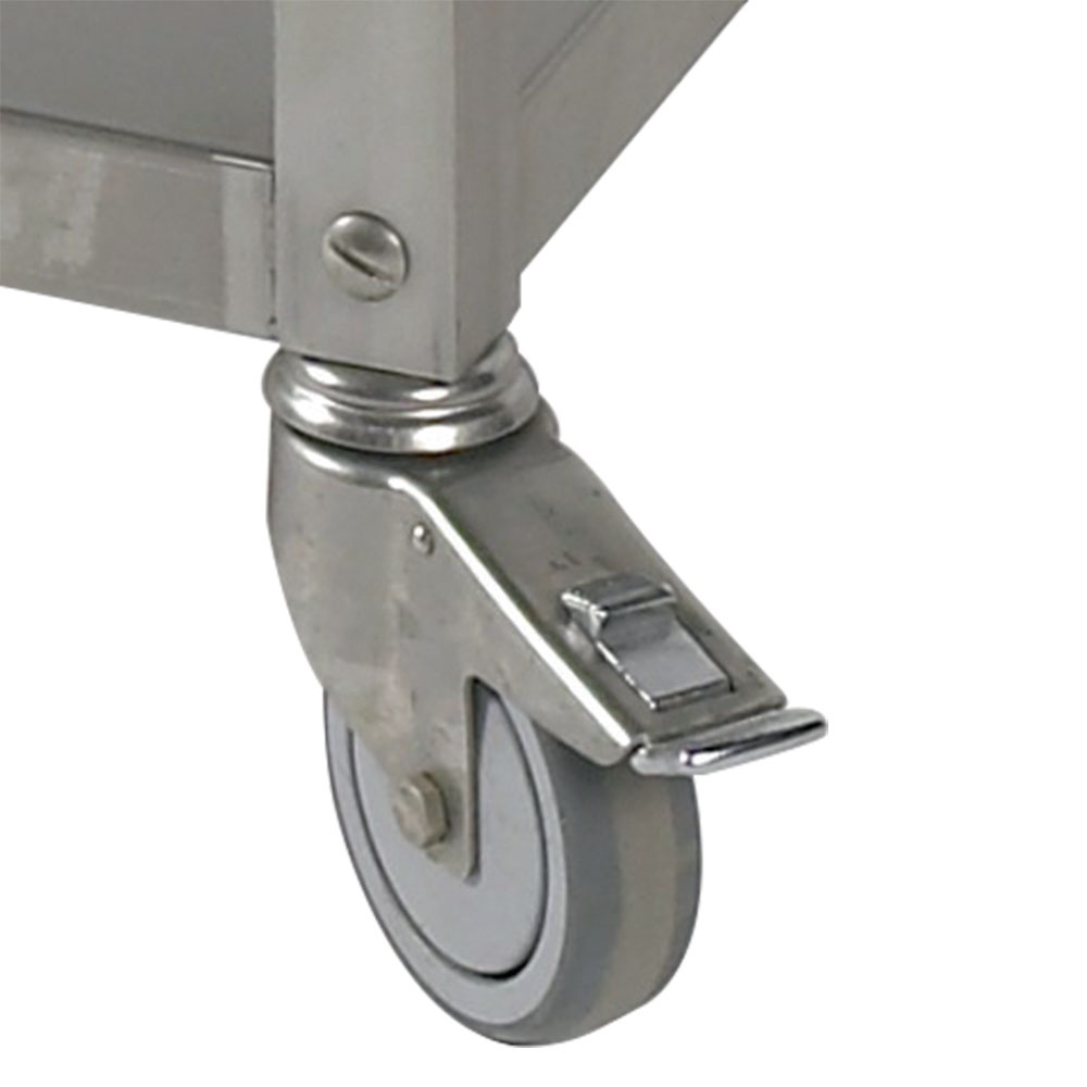 Kit van 4 wielen Ø 100 (2 met rem)