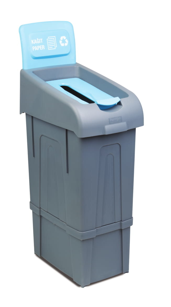 Abfallbehälter zum Trennen von Papier | 80 Liter | 340x550x(h)1050