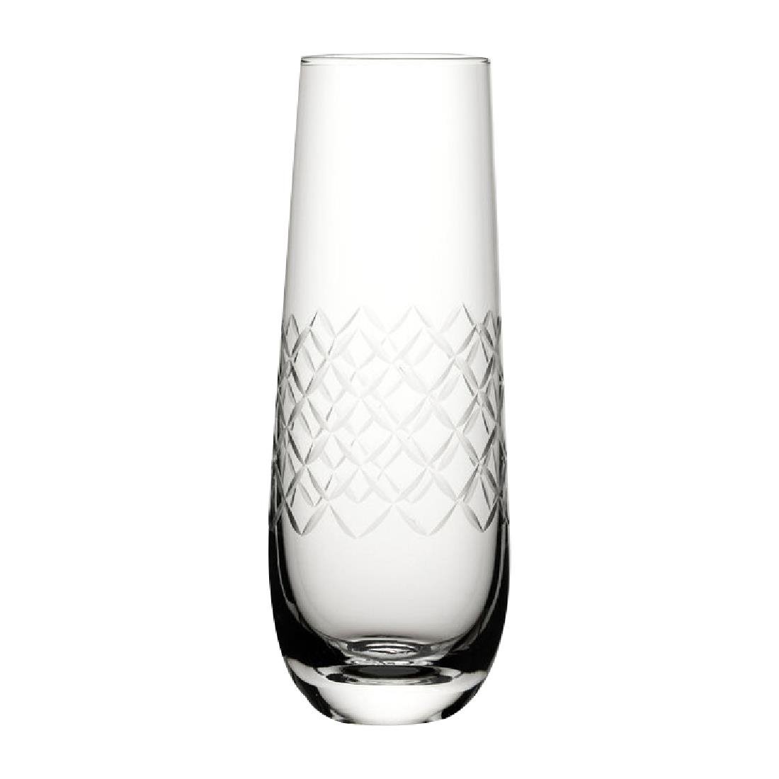 Verres à champagne Utopia Raffles Diamond 300 ml (lot de 6)