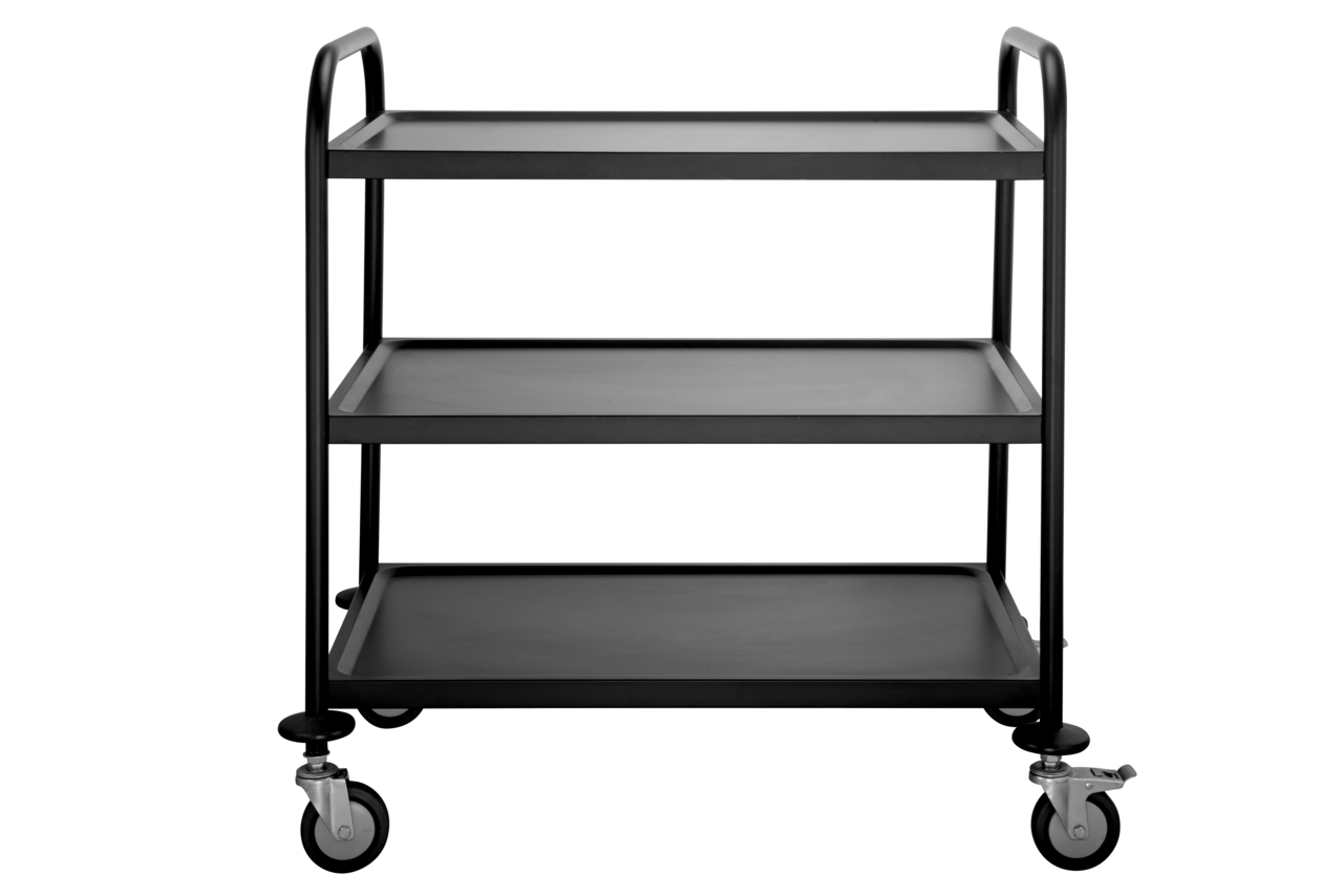 Chariot de service et de transport ECO 3 noir