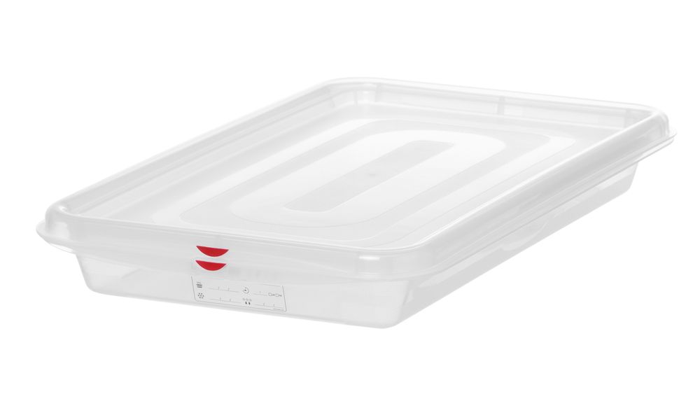 GN 1/1 Behälter - Polypropylen - GN 1/1 - 8L - Transparent - 530x325x(H)65mm