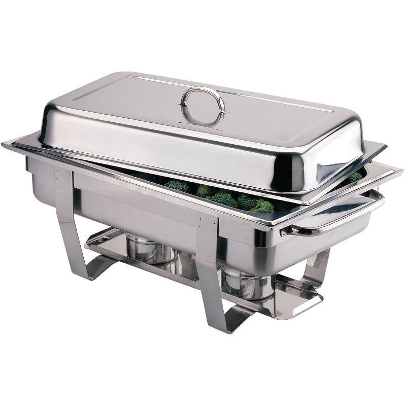 Ensemble Chafing Dish Inox 9 Litres + 24x Gel Combustible 200g