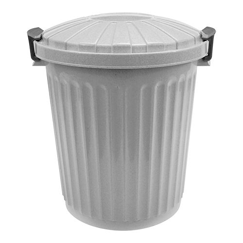 Abfallbehälter mit Deckel | Kunststoff | Grau | 43L