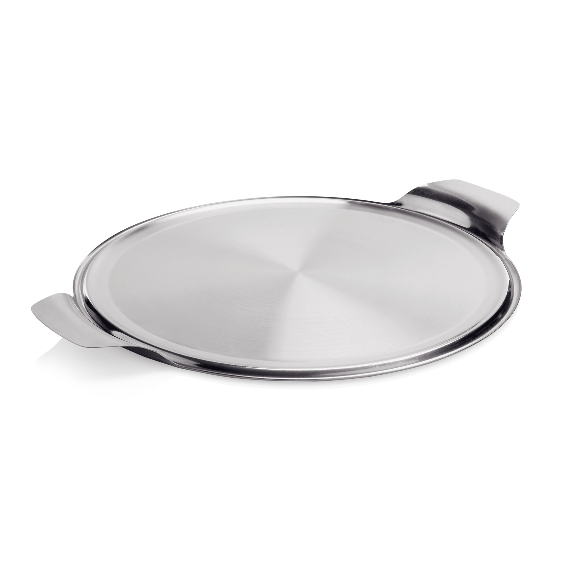 Plateau à gâteau, avec 2 poignées latérales, diamètre 30 cm, acier inoxydable