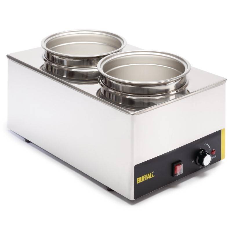 Foodwarmer 2X6 Liter | RVS | 230V/1500W | 34x54x(h)27cm