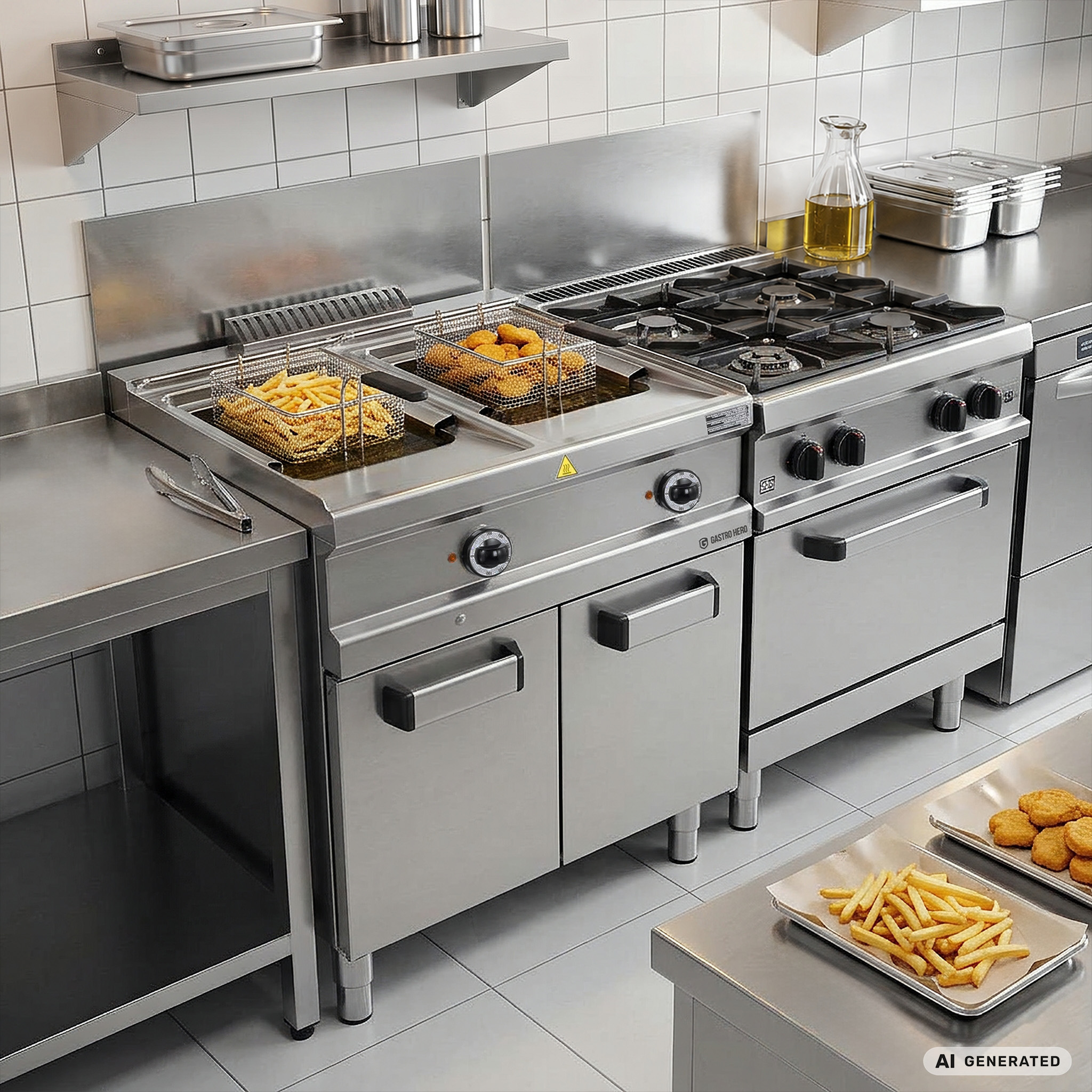 Elektrische friteuse serie 700 - 70/70 - 13+13 liter