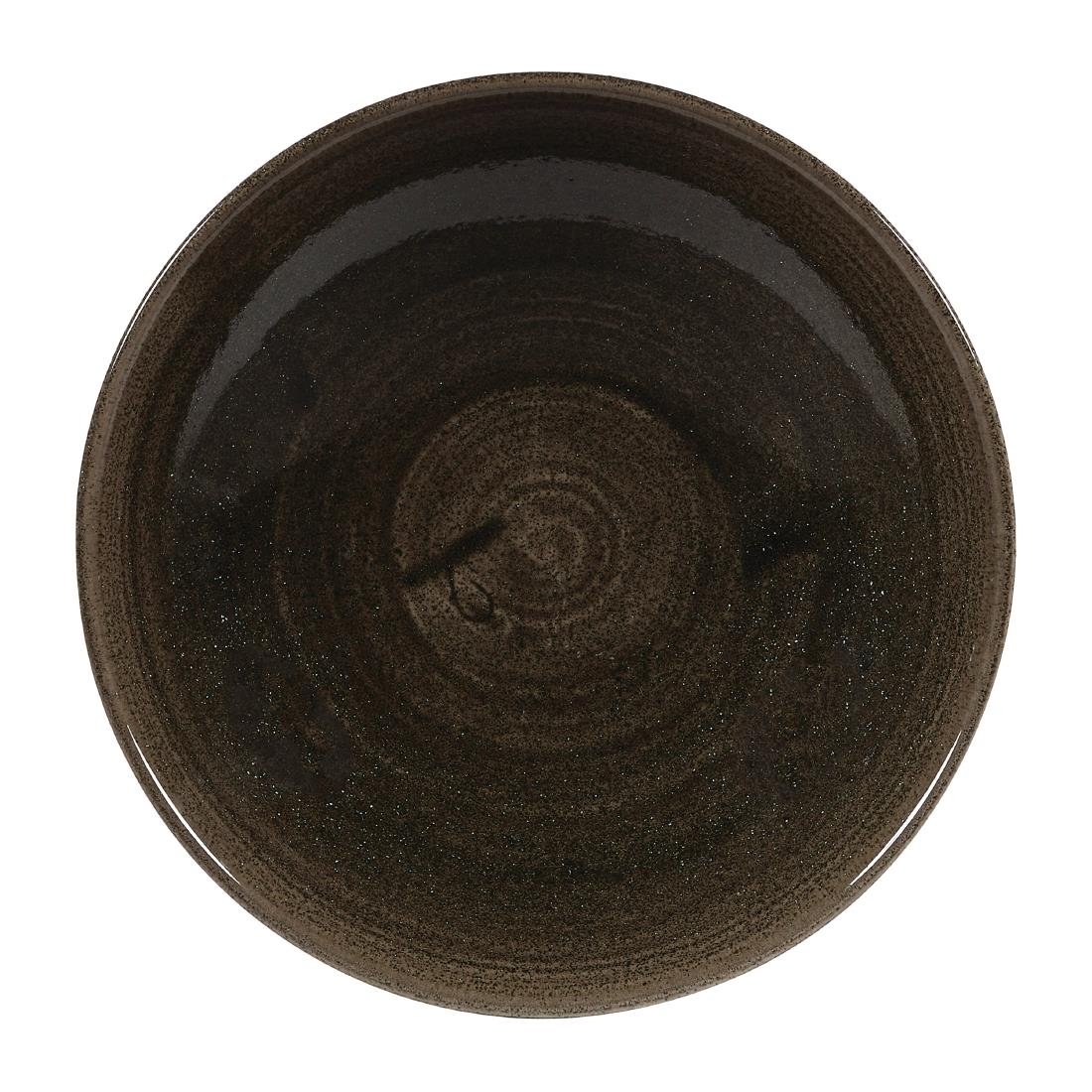 Bols Churchill Stonecast Patina Evolve Iron Black 182mm (Lot de 12)