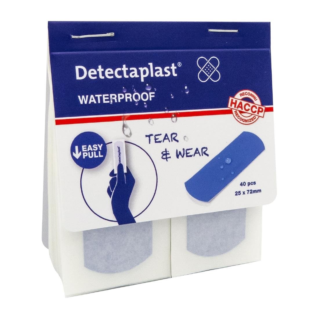 Detectaplast waterdichte pleister 25x72mm - 100 st