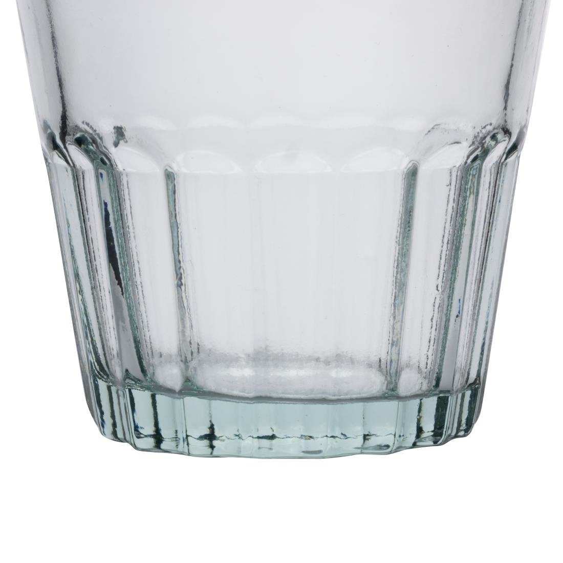 Verres à whisky cannelés en verre recyclé Olympia 250ml (lot de 6)