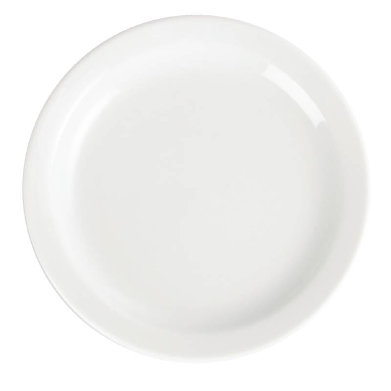 Teller Rand schmal | Olympia Porzellan Weiß | 150mm | 12 Stück