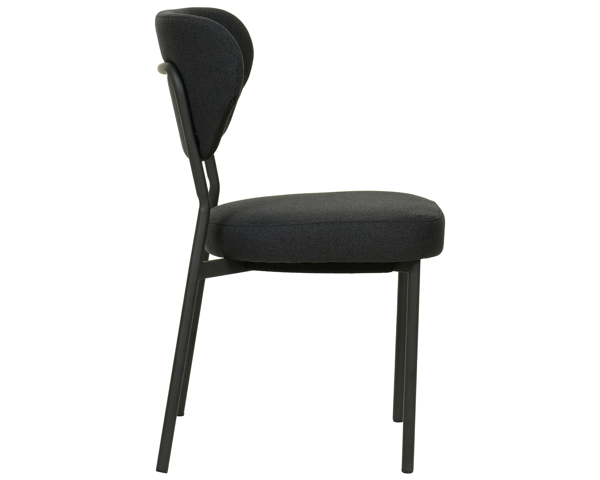 Duko stapelbare stoel - Zwart