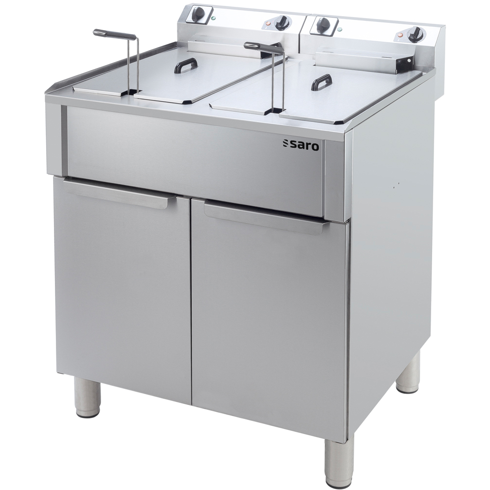 Friteuse électrique SARO 20+20 litres, modèle BRAGA