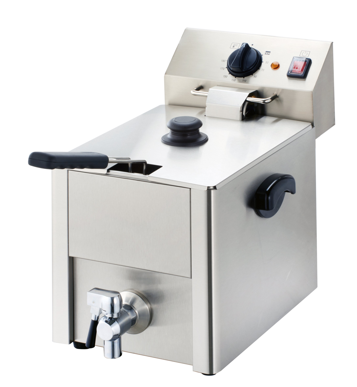 Elektrische friteuse ECO 10 liter met aftapkraan
